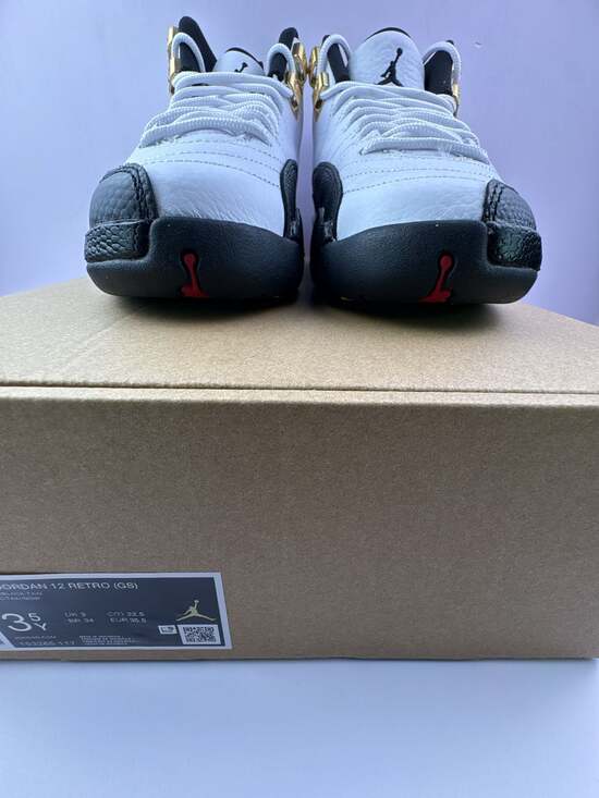 Jordan 12 Retro GS White / Black Taxi – size 3.5Y main image 1